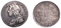 George II (1727-1760), Shilling, 1731, roses and plumes (ESC 1703; S 3698). Toned, nearly very fine
	 £100-£120