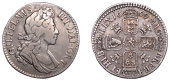 William III (1694-1702), Shilling, 1699, fifth bust, plumes (ESC 1149; S 3517). Fine, rare	 £120-£150
