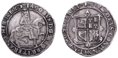 James VI (1567-1625), After Accession, Tenth coinage, Thirty Shillings, mm. thistle-head, Scottish arms in first and...