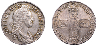 William III (1694-1702), Shilling, 1697, third bust variety (ESC 1132; S 3505). Light cabinet tone, good very fine	...
