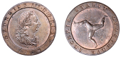 Isle of Man, George III, Second issue, Halfpenny, 1798, 10.96g/12h (Prid. 32; S 7416). A pleasing example with...