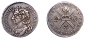 Charles II (1649-1685), Second coinage, Sixteenth-Dollar, 1677, pellet stops, reads · carolvs ·, 1.62g/6h (cf....