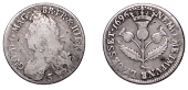 William II (1694-1702), Five Shillings, type I, 1696, reads gvl ·, stop before date, 2.14g/12h (D 157; SCBI 35,...