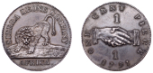 Sierra Leone, Sierra Leone Co, Proof Penny, 1791, in bronzed-copper, esmall type, dge plain, 12.69g/6h (Vice 9A; KM...