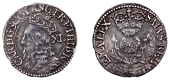 Charles I (1625-1649), Third coinage, Falconer’s First issue, Forty Pence, no mm., signed f on rev., 1.57g/7h...