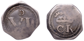 Charles I (1625-1649), Ormonde Money, Sixpence, pellet between c r, large letters, 2.74g/5h (DF 301; S 6547). Some...