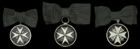 The Order of St. John of Jerusalem, Serving Sister’s shoulder badge (3), 1st type (1892-1932), silver and enamel,...