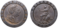 George III (1760-1820), Pre-1816 issues, Twopence, 1797 (BMC 1077; S 3776). Toned, good fine	 £10-£20