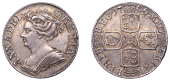 Anne (1702-1714), Shilling, 1709, third bust (ESC 1402; S 3610). Good very fine, attractively toned	 £100-£150