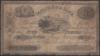 Carlisle Old Bank, for Thos Forster, Jno Forster & Co., £5 (3), all 1829, serial numbers A1966, B410 and third...