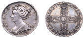 Anne (1702-1714), Sixpence, 1703 vigo (ESC 1446; S 3590). Cabinet tone, better than very fine	 £150-£200