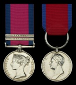 Pair: Private Thomas Hopkins, 32nd Foot, ‘a very good, efficient and brave soldier’ who was wounded in the right...