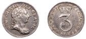George III (1760-1820), Pre-1816 issues, Threepence, 1762 (ESC 2254; S 3753). Cabinet tone, about extremely fine	...