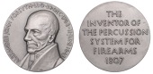 The Rev. Alexander J. Forsyth, 1933, a silver winner’s medal, awarded for the 1200yd Match Rifle Armourer’s...