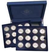 Elizabeth II, miscellaneous silver proof crown sized coins (24), various dates and types [lot]. The coins generally...