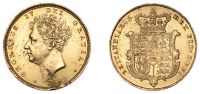 George IV (1820-1830), Sovereign, 1829 (Hill 14; S 3801). Dig to bottom edge of obverse, otherwise good very fine	...
