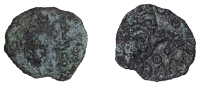 British Iron Age, CATUVELLAUNI, Addedomaros (c. 45-25 BC), bronze Unit, Boar type, trace of boar standing right,...