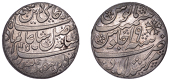 India, EIC: Bengal Presidency, Rupee, in the name of Shah Alam II, yr 19 (1793), edge grained, Calcutta (Prid. 157;...