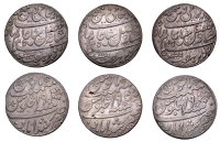 India, EIC: Bengal Presidency, Rupee (3), in the name of Shah Alam II, all yr 19 (1793), edge grained, Calcutta...