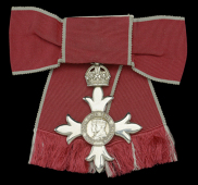 The Most Excellent Order of the British Empire, M.B.E., (Civil) Member’s 2nd type, lady’s shoulder badge,...