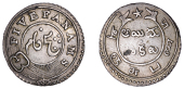 India, EIC: Madras Presidency, Five Fanams, undated (1808), Madras (Prid. 181; KM 351). Toned, very fine or better	...