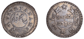 India, EIC: Madras Presidency, Five Fanams, undated (1808), Madras (Prid. 181; KM 351). Toned, very fine or better	...