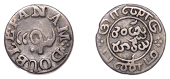 India, EIC: Madras Presidency, Double or 2 Fanams, undated (1808), no inner circle, Madras (Prid. -; cf. KM 350)....