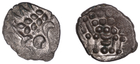 British Iron Age, DUROTRIGES, Uninscribed issues, billon Stater, Spread Tail type, devolved head of Apollo,...