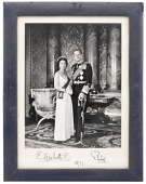 Royal Interest: A signed portrait photograph of Queen Elizabeth II and HRH Prince Philip, Duke of Edinburgh, the...