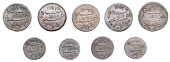 India, EIC: Madras Presidency, Sixteenth-Rupee, in the name of Alamgir II, AH 1172/6 (c. 1817-35), mm. lotus, Arkat...