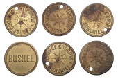 Miscellaneous Tokens and Checks, Hop tokens: HEREFORDSHIRE, Hereford, George Goodwin, Bushel (2), Shilling, 5...