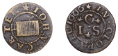 BEDFORDSHIRE, Clophill, John Carter, Farthing, 1666, 1.13g/6h (GO 29; N 23; BW. 29). Good fine	 £30-£40