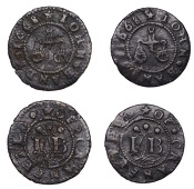 BEDFORDSHIRE, Cranfield, John Bandy, Halfpence, 1668 (2), 1.23g/6h, 1.03g/6h (both GO 32; N 24; BW. 32) [2]. Fine,...