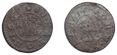 BEDFORDSHIRE, Eaton Socon, John Smith, Halfpenny, 1668, 0.93g/12h (GO 44C.2; N –; D 44C). Mediocre, rare	 £10-£15