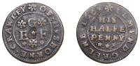 BEDFORDSHIRE, Husbourne Crawley, Edmund Greene, Halfpenny, 1668, 1.40g/9h (GO 58; N 33; BW. 58). About fine	...