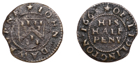 BEDFORDSHIRE, Lidlington, John Dawborne, Halfpenny, 1668, 1.12g/12h (GO 67; N 827; BW. 67). Edge clip, good fine	...