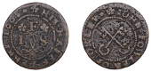 BEDFORDSHIRE, Oakley, John Fowler, Halfpenny, 1668, 2.04g/9h (GO 77; N 40; BW. 77). About fine	 £20-£30