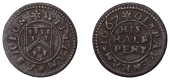 BEDFORDSHIRE, Pavenham, William Ashton, Halfpenny, 1667, 1.64g/12h (GO 78; N 41; BW. 78). Good fine	 £40-£60