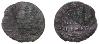 BEDFORDSHIRE, Riseley, Mary Earle, Halfpenny, 1668, 0.83g/6h (GO 83A; N 45; D 83A). Surface deposits, mediocre	 £5-£10
