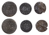 BEDFORDSHIRE, Shefford, Joseph Boulstred, Farthing, 1667, 0.52g/3h (GO 84; N 46; BW. 84); Joseph Crocker, Halfpenny,...