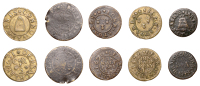 NORTHAMPTONSHIRE, Brackley, Bartholomew Attow, Farthing, 1.00g/6h (W 6; N 3365; BW. 7); Connoway Rands, Halfpenny,...