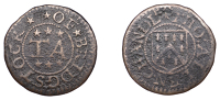 NORTHAMPTONSHIRE, Brigstock, Tho. Allen, Farthing, 0.94g/12h (W 13; N 3371; BW. 14). About fine, rare	 £40-£50