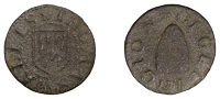 NORTHAMPTONSHIRE, Geddington, Thomas Wallis, Farthing, 0.70g/6h (W 27; N –; BW. 28). Fair, excavated appearance,...