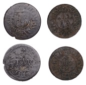 NORTHAMPTONSHIRE, Kettering, John Ladds, Farthing, 1657, 1.14g/3h (W 41; N 3387; D 45A); Thomas Webb, Farthing,...