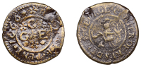 NORTHAMPTONSHIRE, Rushden, George Carter, Halfpenny, 1666, 2.65g/6h (W 146; N 3460; BW. 148). About fine, reverse...