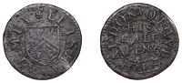 NORTHAMPTONSHIRE, West Haddon, Elisha Almey, Halfpenny, 2.04g/6h (W 29; N 3379; BW. 31). Fair to fine	 £30-£40