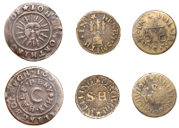 NORTHAMPTONSHIRE, Wellingborough, William Seer, Farthing, 1655, 2.11g/12h (W 176; N 3482; BW. 176); Henry Smith,...