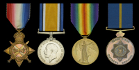 Three: Sergeant F. L. Peel, South African Medical Corps
1914-15 Star (Pt.e F. L. Peel. 7th F. Amb. S.A.M.C.);...