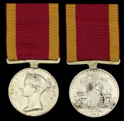 China 1842 (John Tapson, Purser, H.M.S. Cornwallis.) fitted with replacement straight bar suspension, faint obverse...