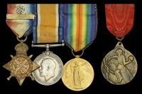 An interesting Daily Herald ‘Order of Industrial Heroism’ group of four awarded to Timothy ‘Tim The Devil’...